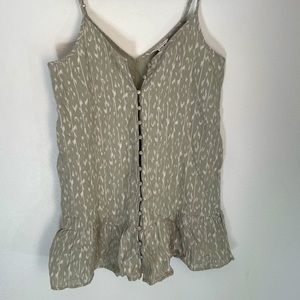 AE Button-Front Mini Dress